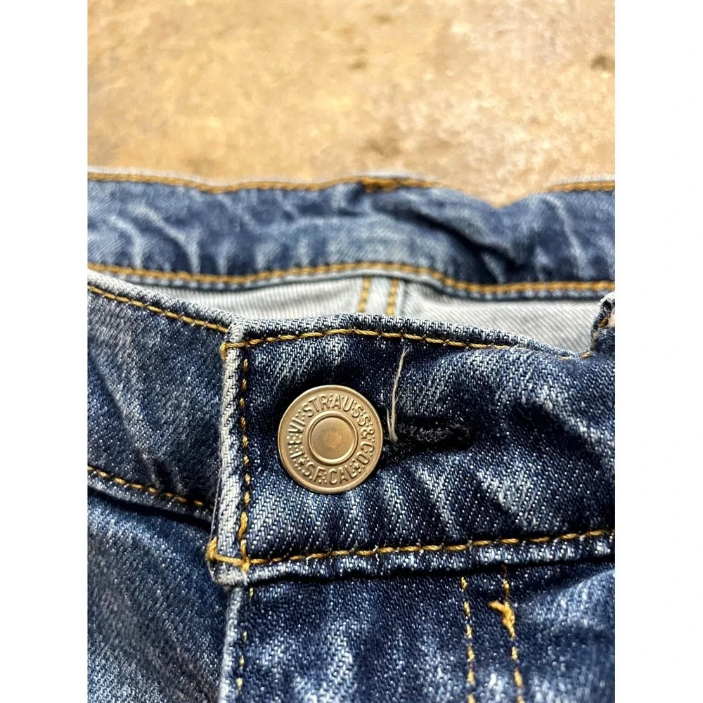 Levi's 541 Athletic Fit Jeans Mens 32x32 Blue Whiskering‎ Denim Cotton Taper Leg